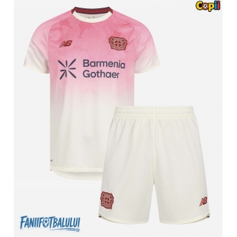 Bayer Leverkusen Echipament de Fotbal Replică 2025-26 Copii Deplasare (+ Șorturi)